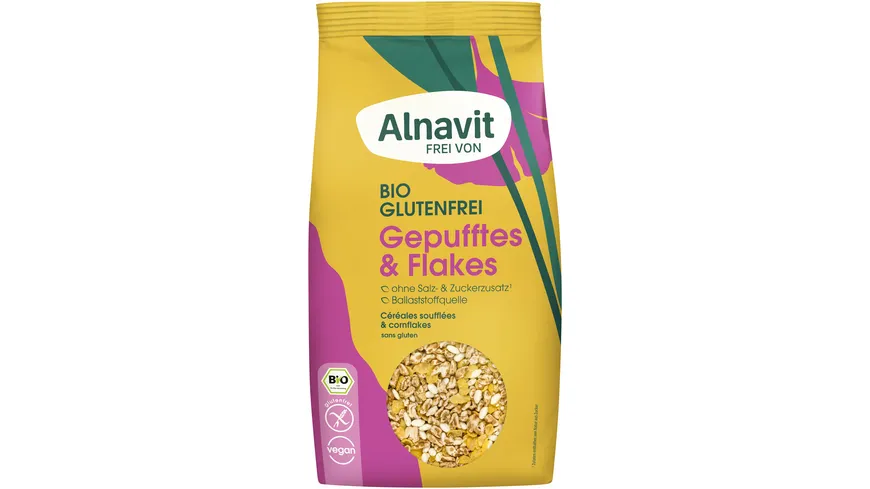 Alnavit Bio Gepufftes & Flakes glutenfrei 200 g