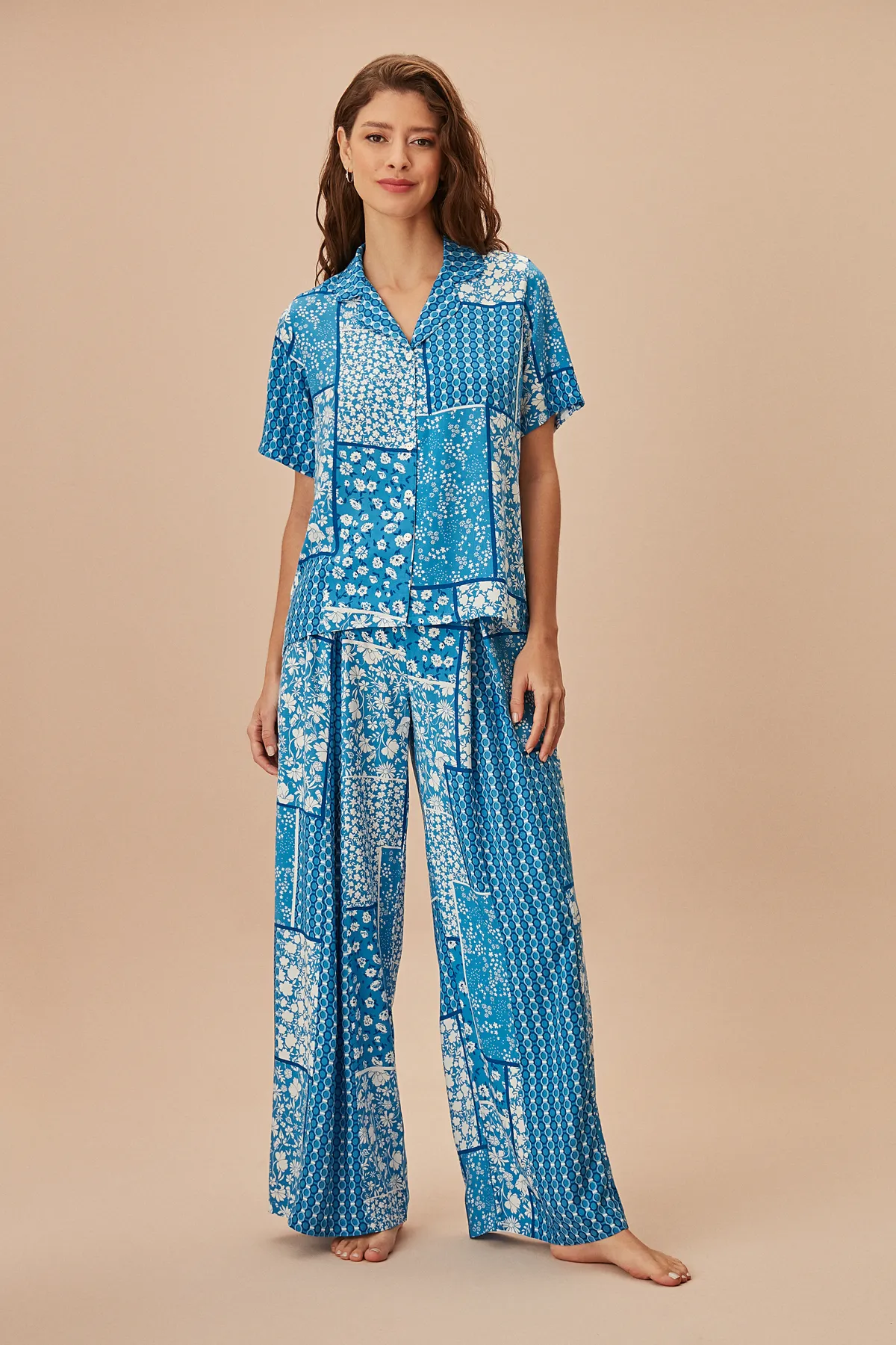 SUWEN  Traumhaftes maskulines Pyjama-Set