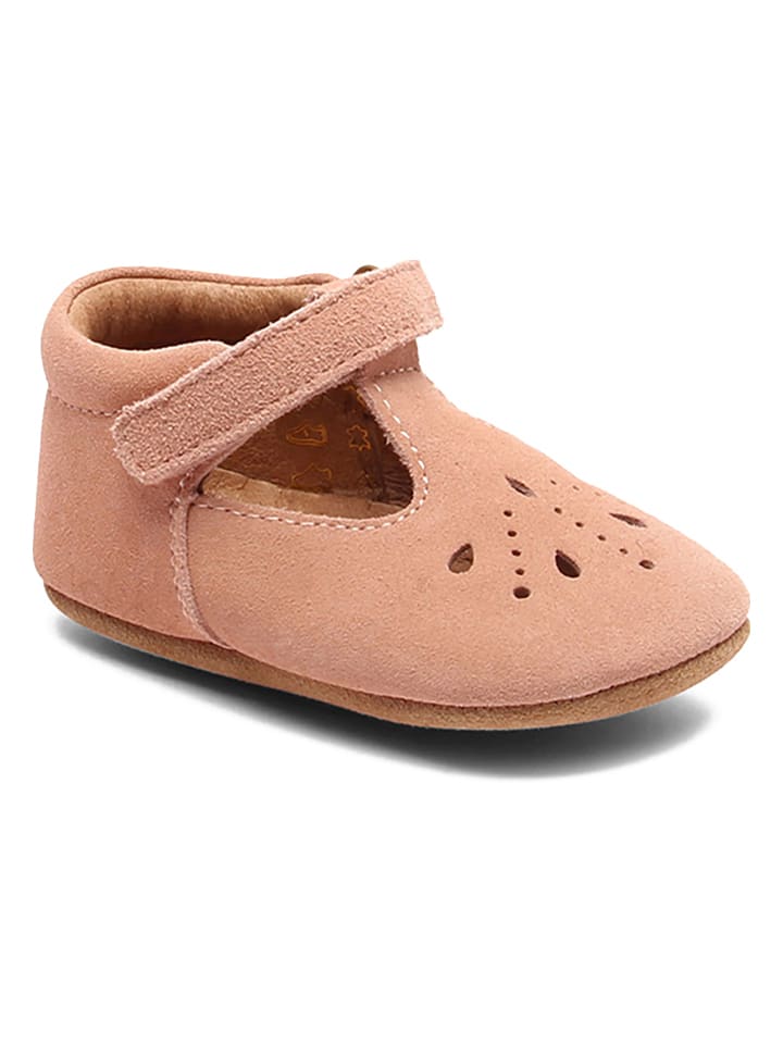 bisgaard Leder-Hausschuhe in Rosa günstig kaufen