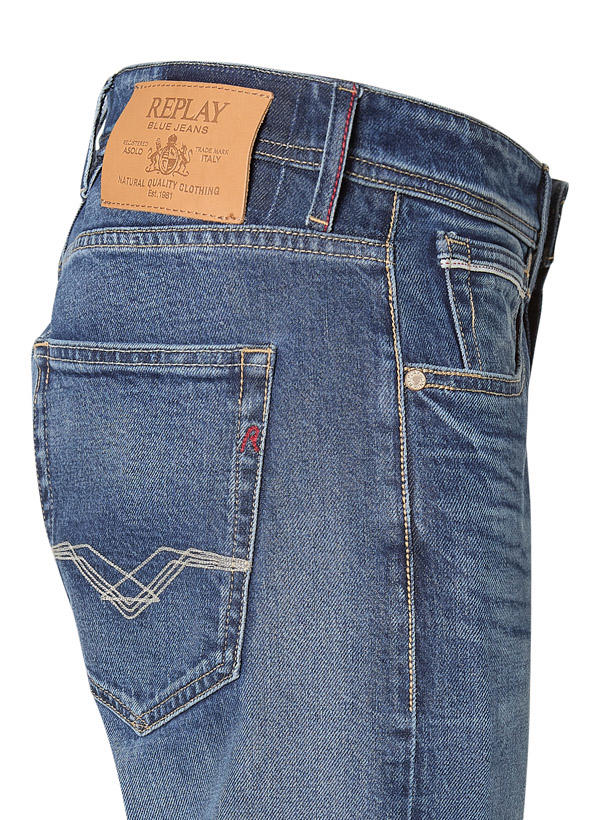 Replay, Jeans Grover, Straight Fit, Baumwoll-Stretch, dunkelblau