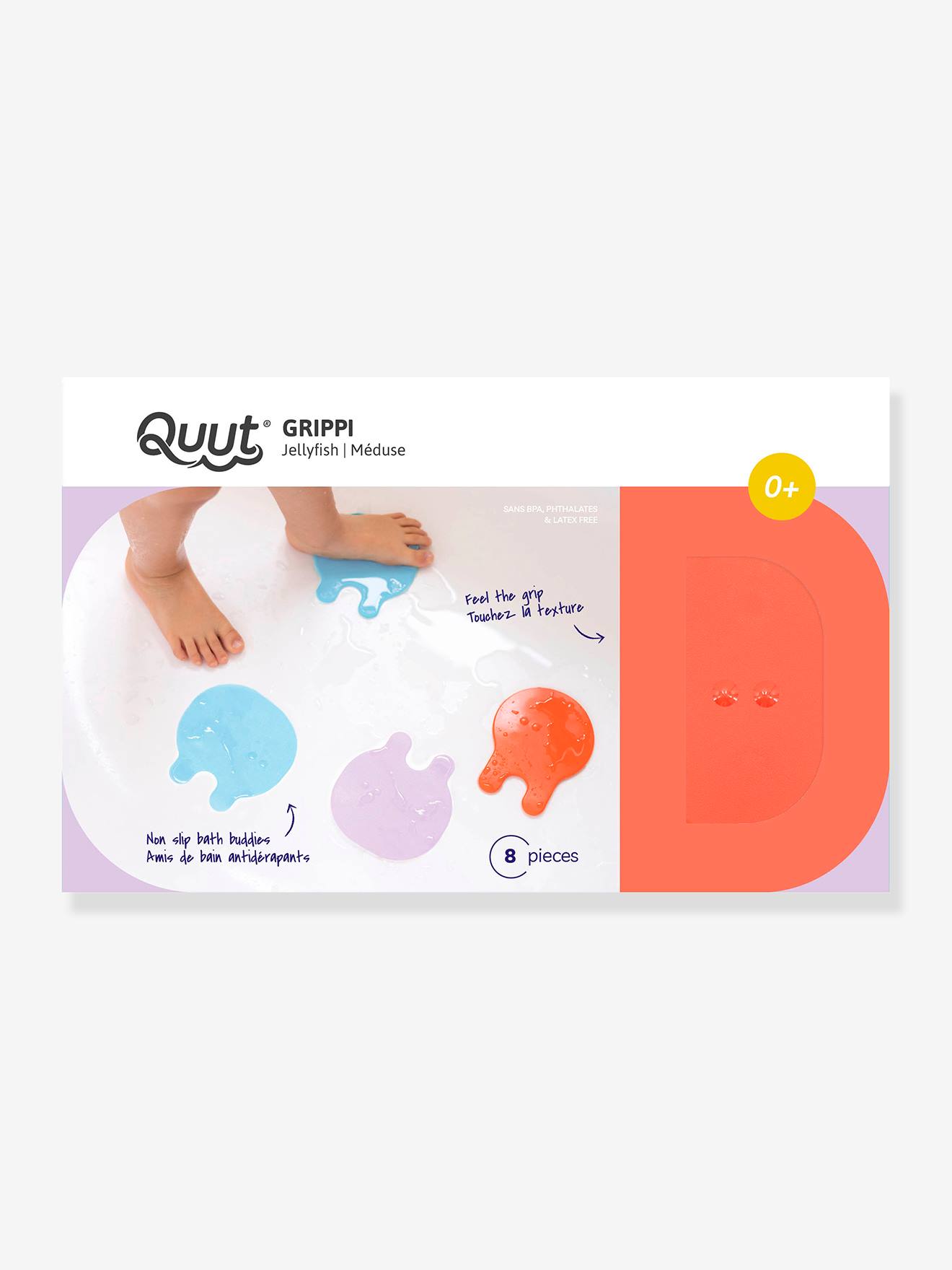 Quut Baby Badewannen-Saugmatten in Quallenform Grippi QUUT - violett