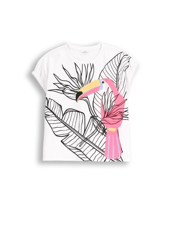 Coccodrillo T-Shirt mit kurzem Ärmel in weiß günstig kaufen