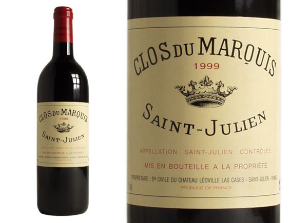 Clos du Marquis Rouge 1999, Second Vin du Château Léoville Las Cases Bordeaux Saint-Julien