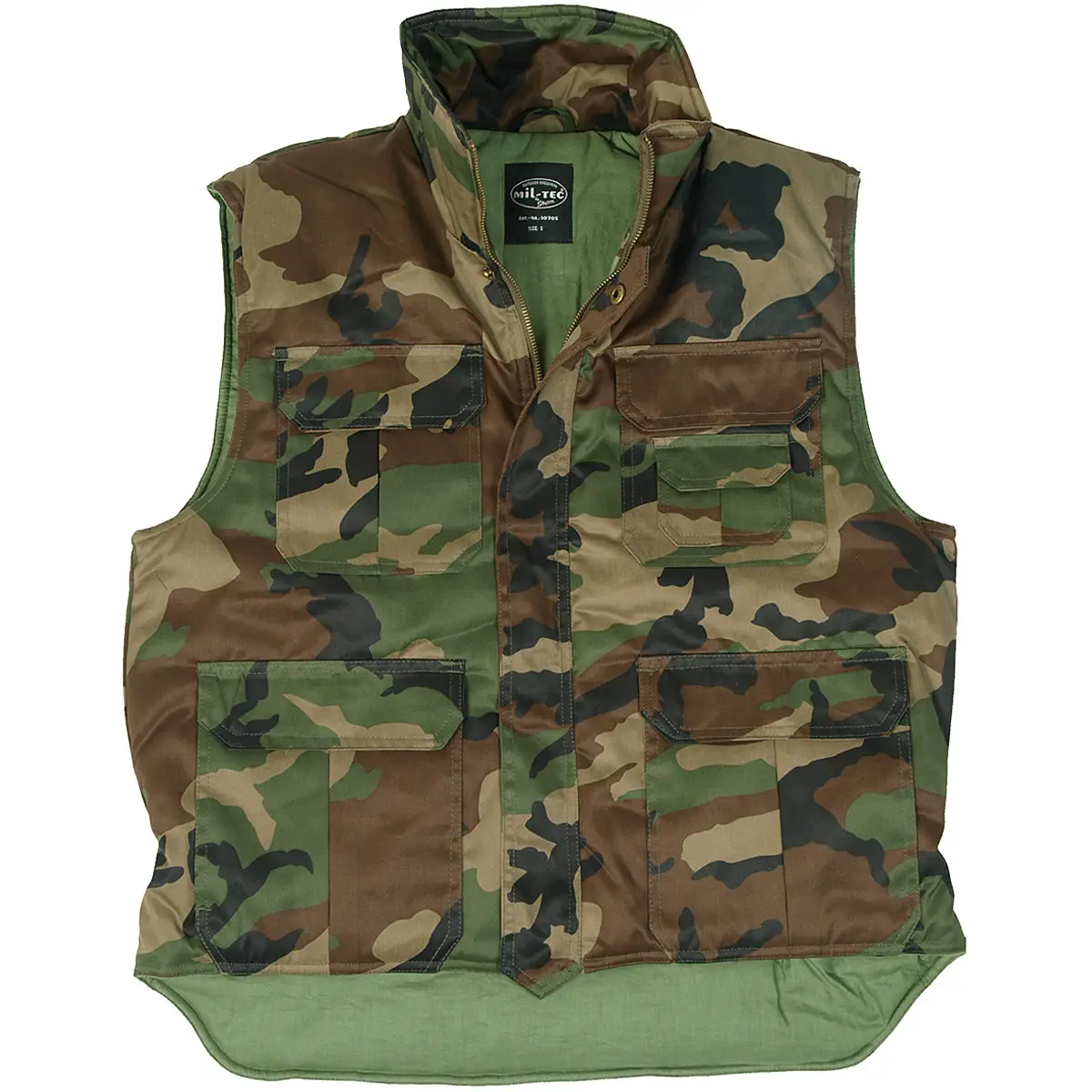 MIL-TEC Ranger Weste gefüttert woodland
