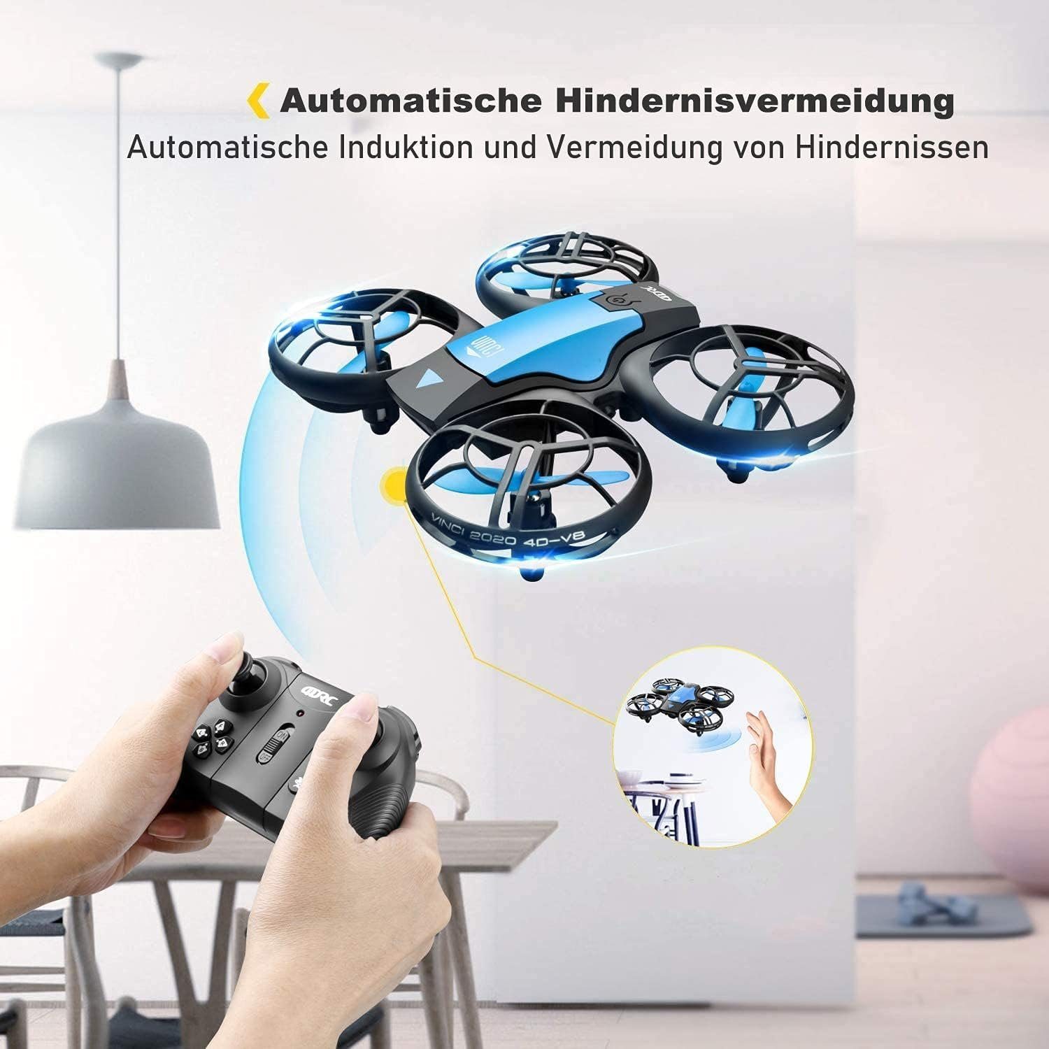 4DRC Drohne (Mini Drohne für Kinder RC Quadrocopter Fernbedienung und Handsteuerung)