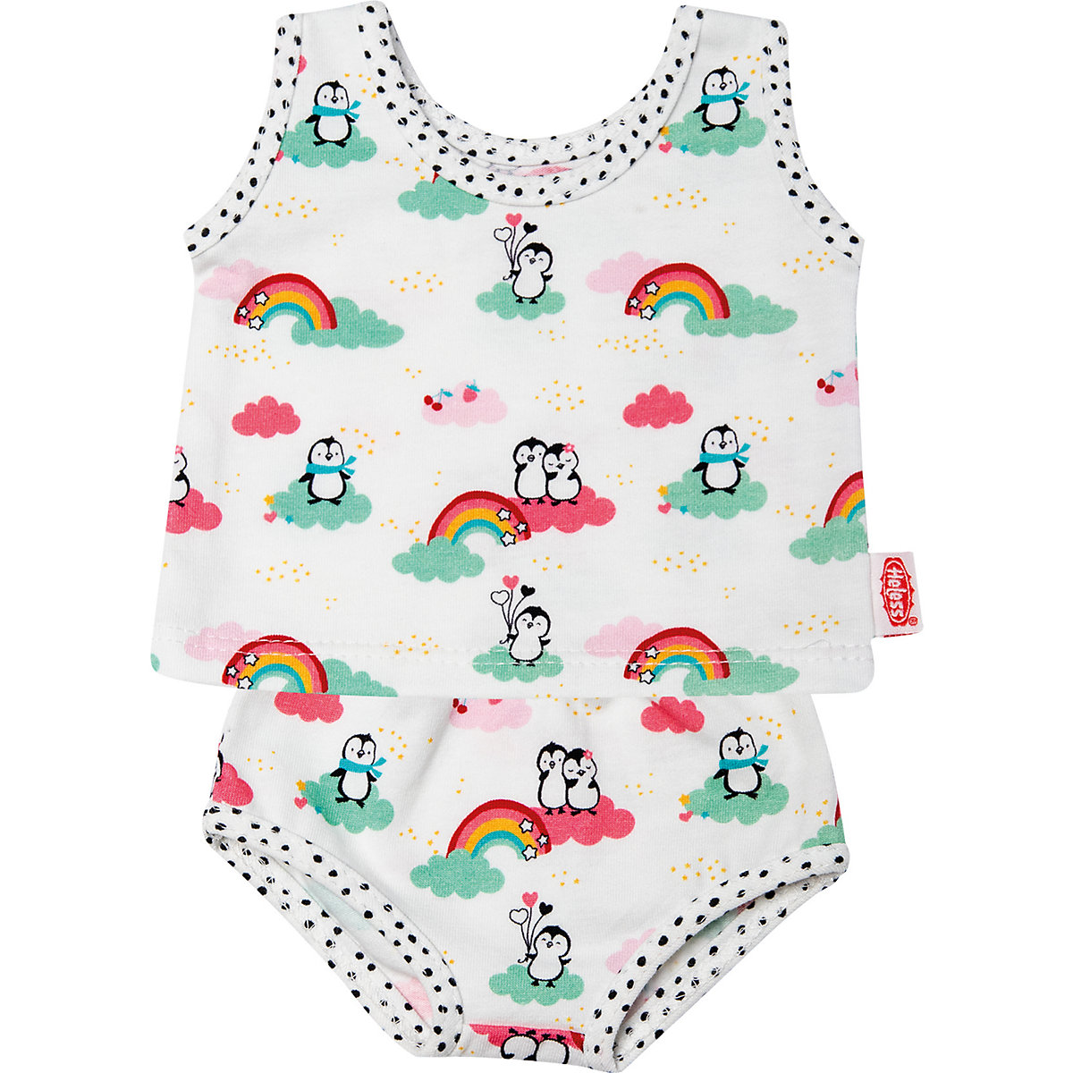 Puppen-Unterwäsche Pinguin Pünktchen, Gr. 28-35 cm
