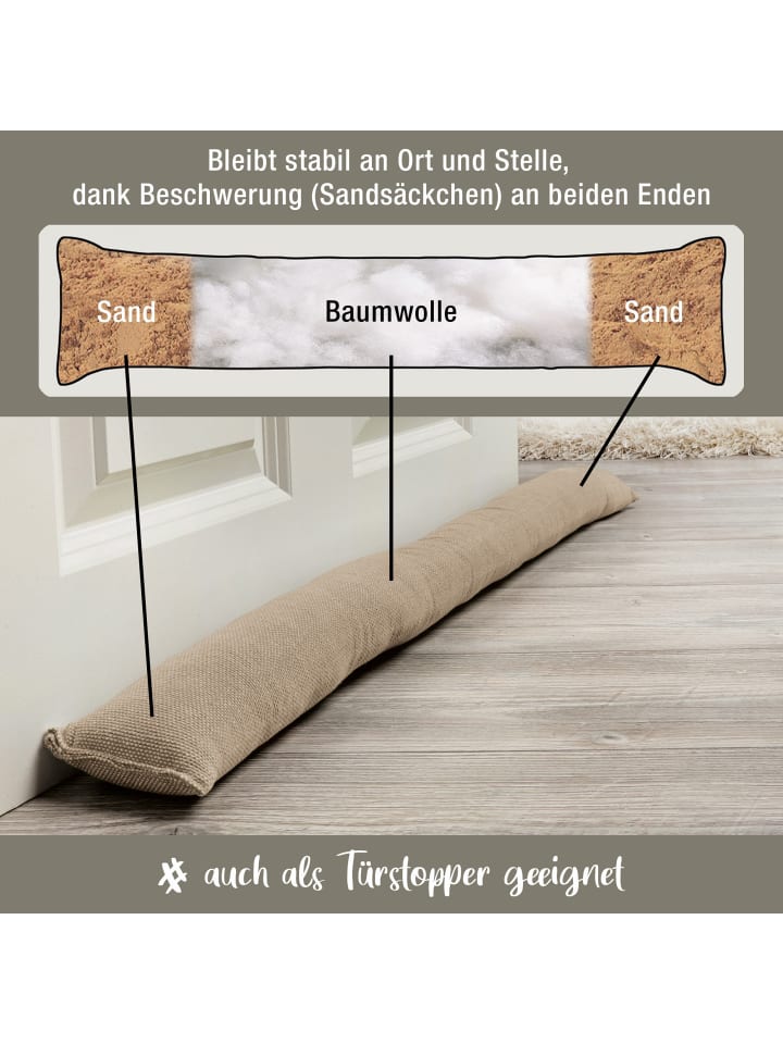 Erwin Müller Zugluftstopper London in taupe günstig kaufen onesize