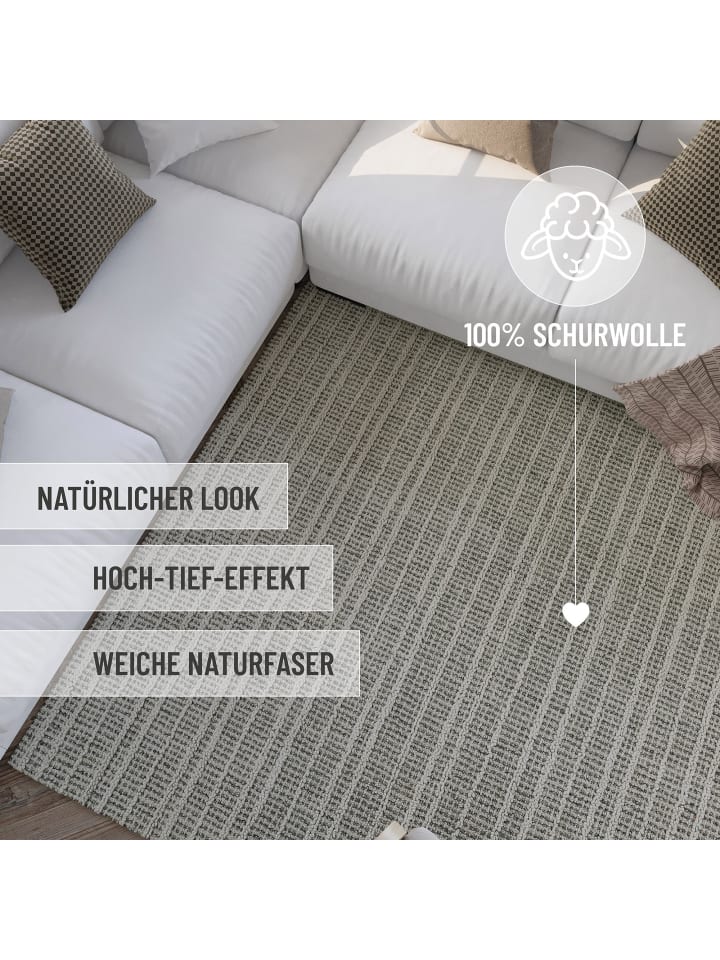Wecon Home Läufer Hamptons FORTYFIVE in grau-creme-weiß günstig kaufen