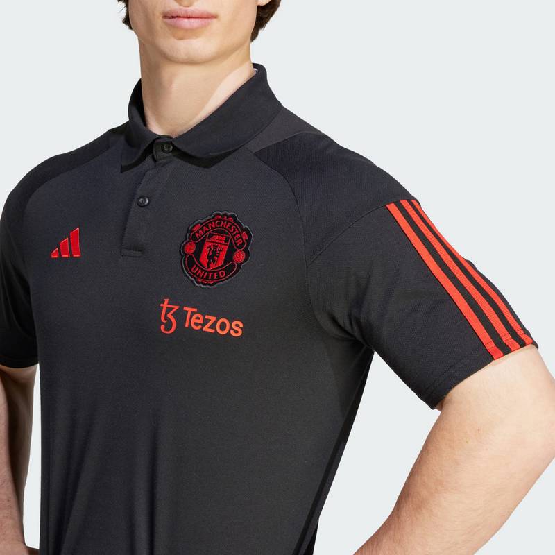 adidas Manchester United Tiro 23 Poloshirt Langarmshirt Herren