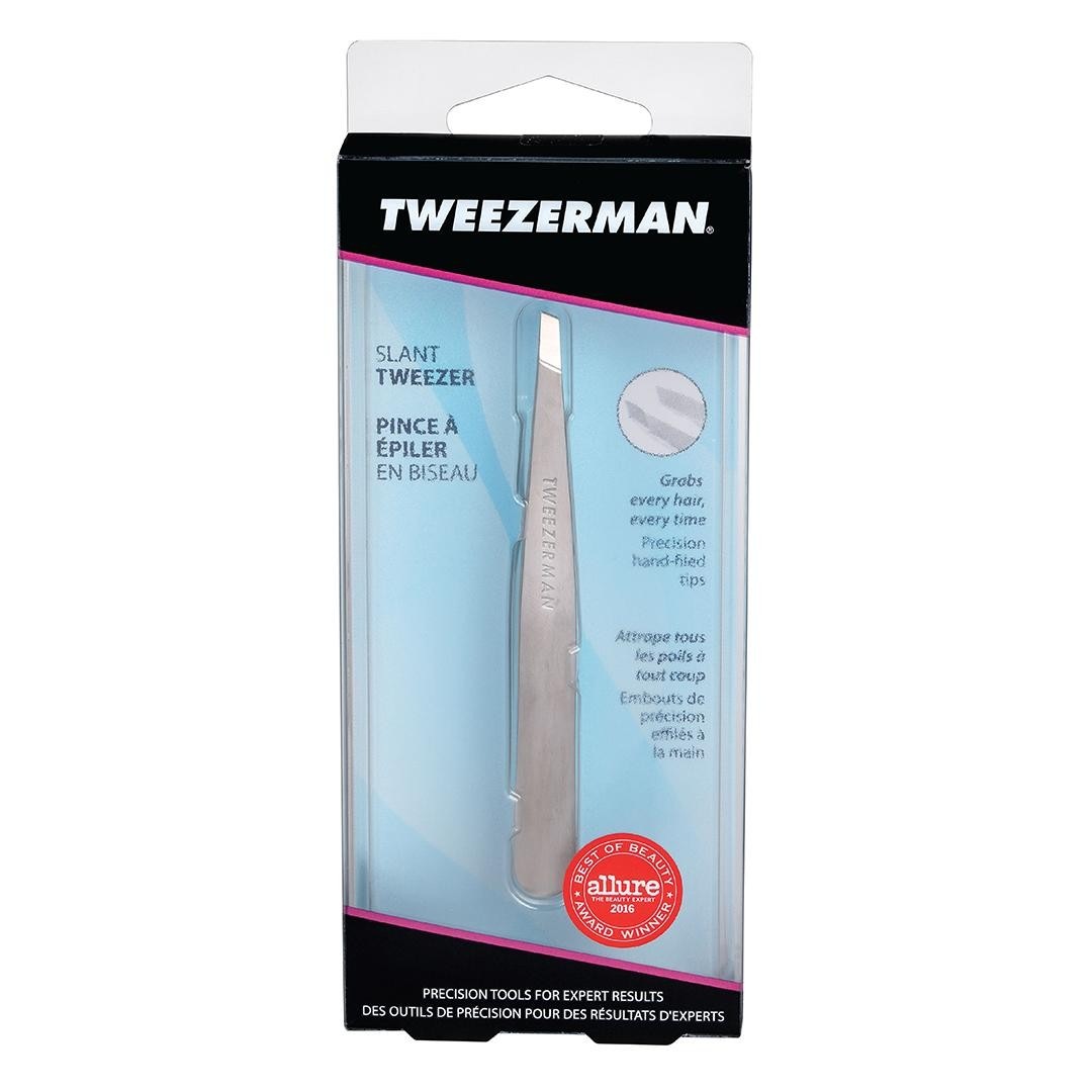 Slant Tweezer - Classic Stainless Steel