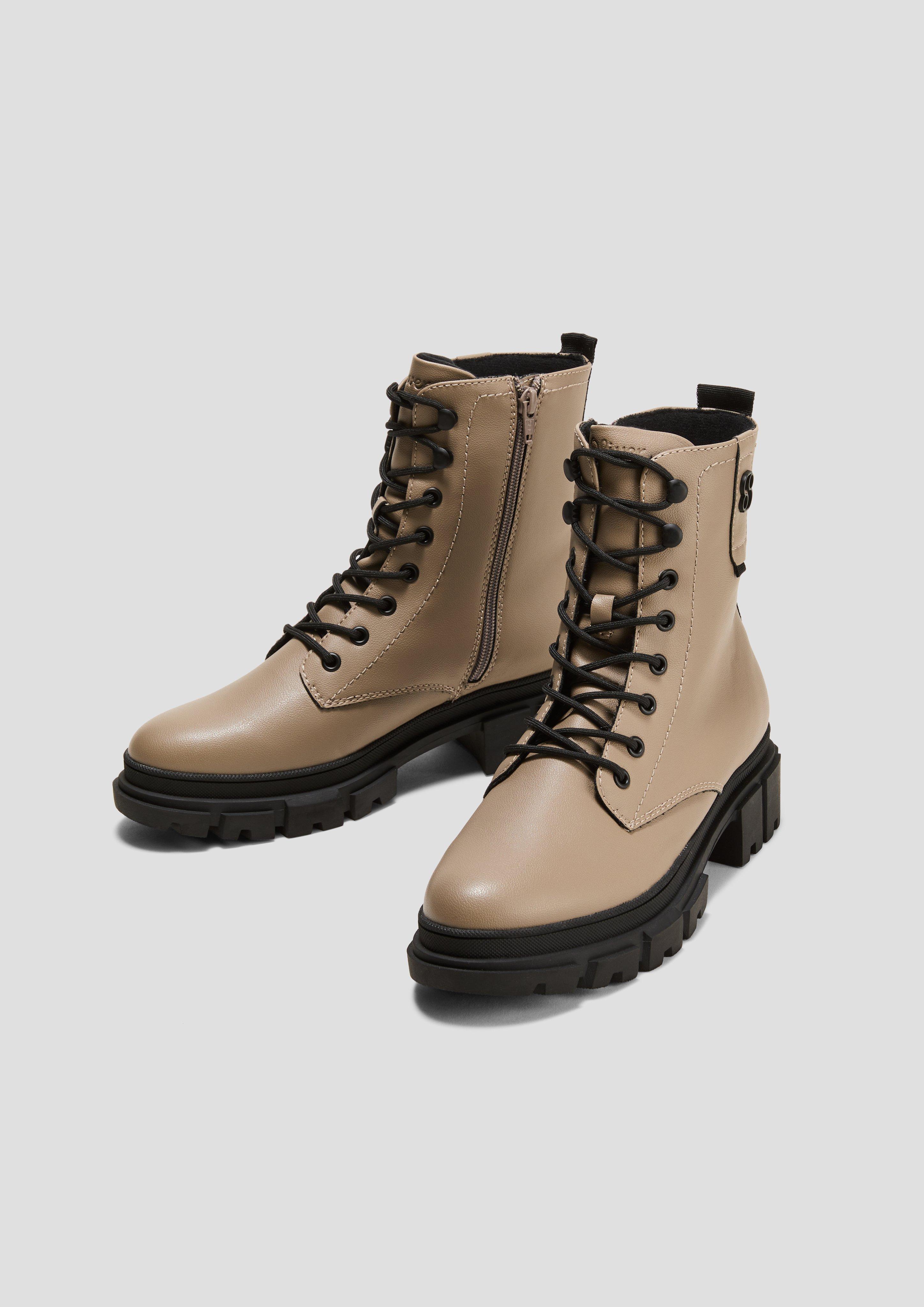 Stiefeletten mit Schnürung und Reißverschluss  6008300-341