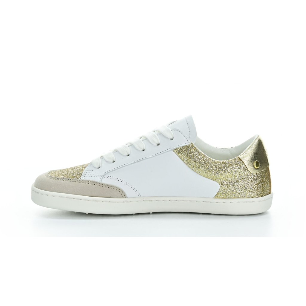 Shapen Charm Light Gold Leather Barfuß-Halbschuhe