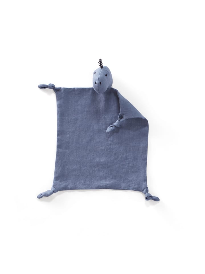 Kids Concept Schmusetuch Dino Leinen 24x26 cm in Blau ab 0 Monate günstig kaufen onesize