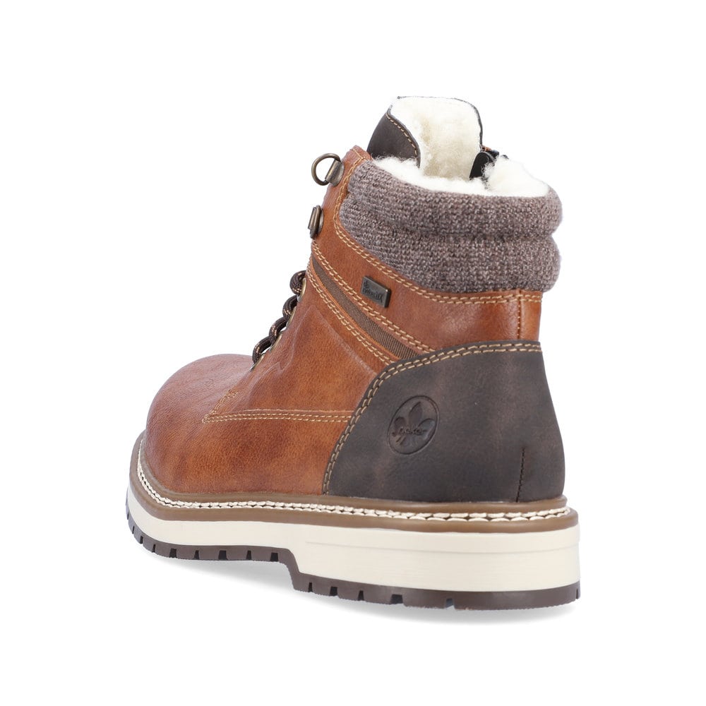 Rieker Herren Schnürstiefel kastanienbraun