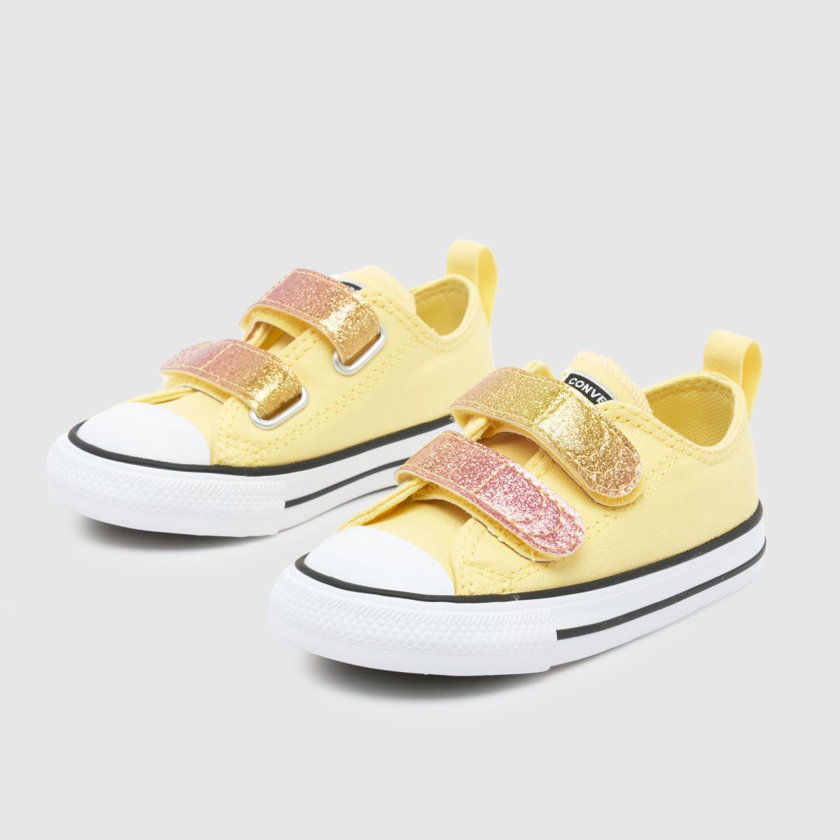 Converse gula all star lo 2v flickor småbarnsskor