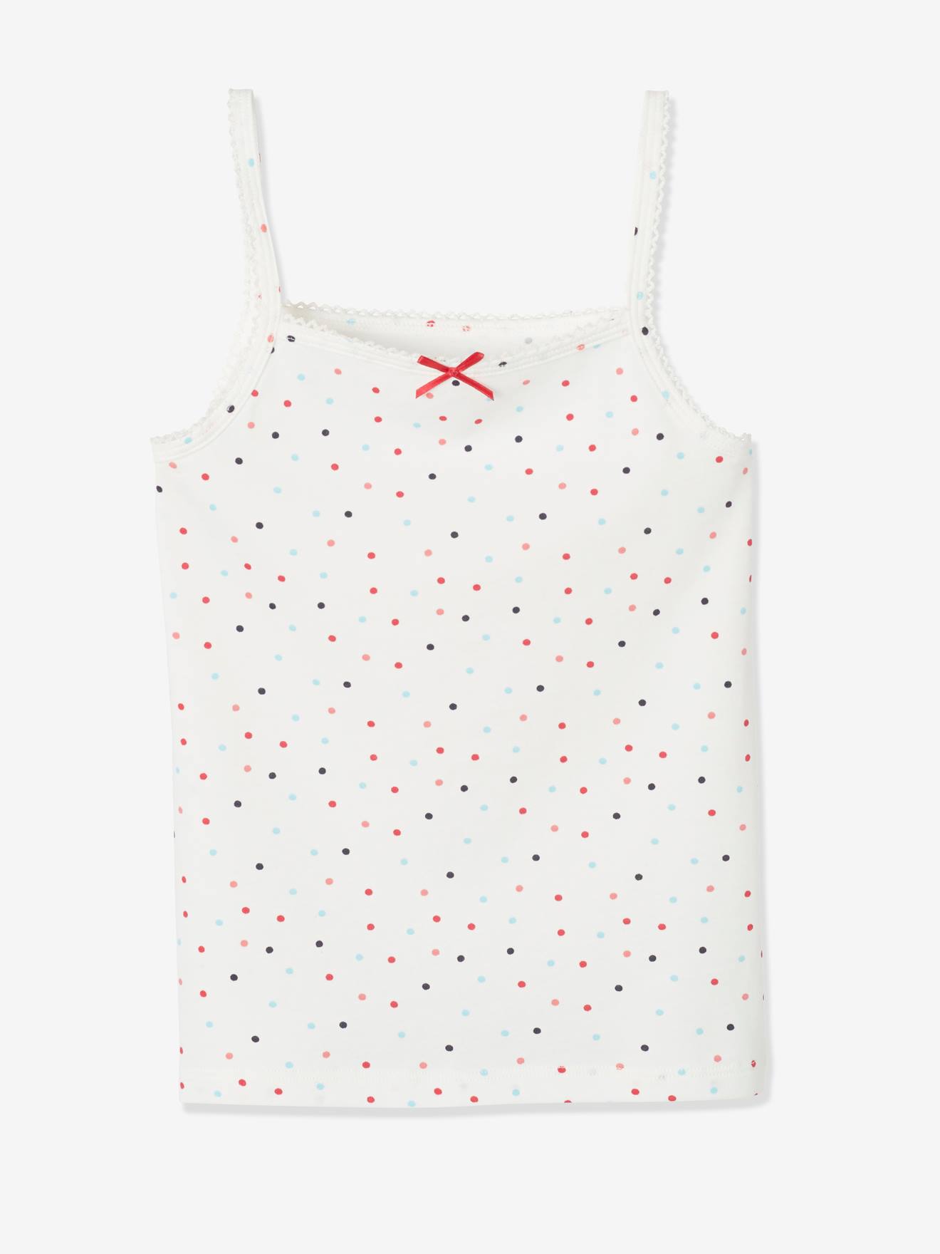Lot de 3 débardeurs fille BASICS lot ivoire
