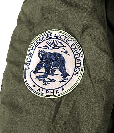 ALPHA INDUSTRIES, Parka Polar, Mikrofaser wattiert, oliv