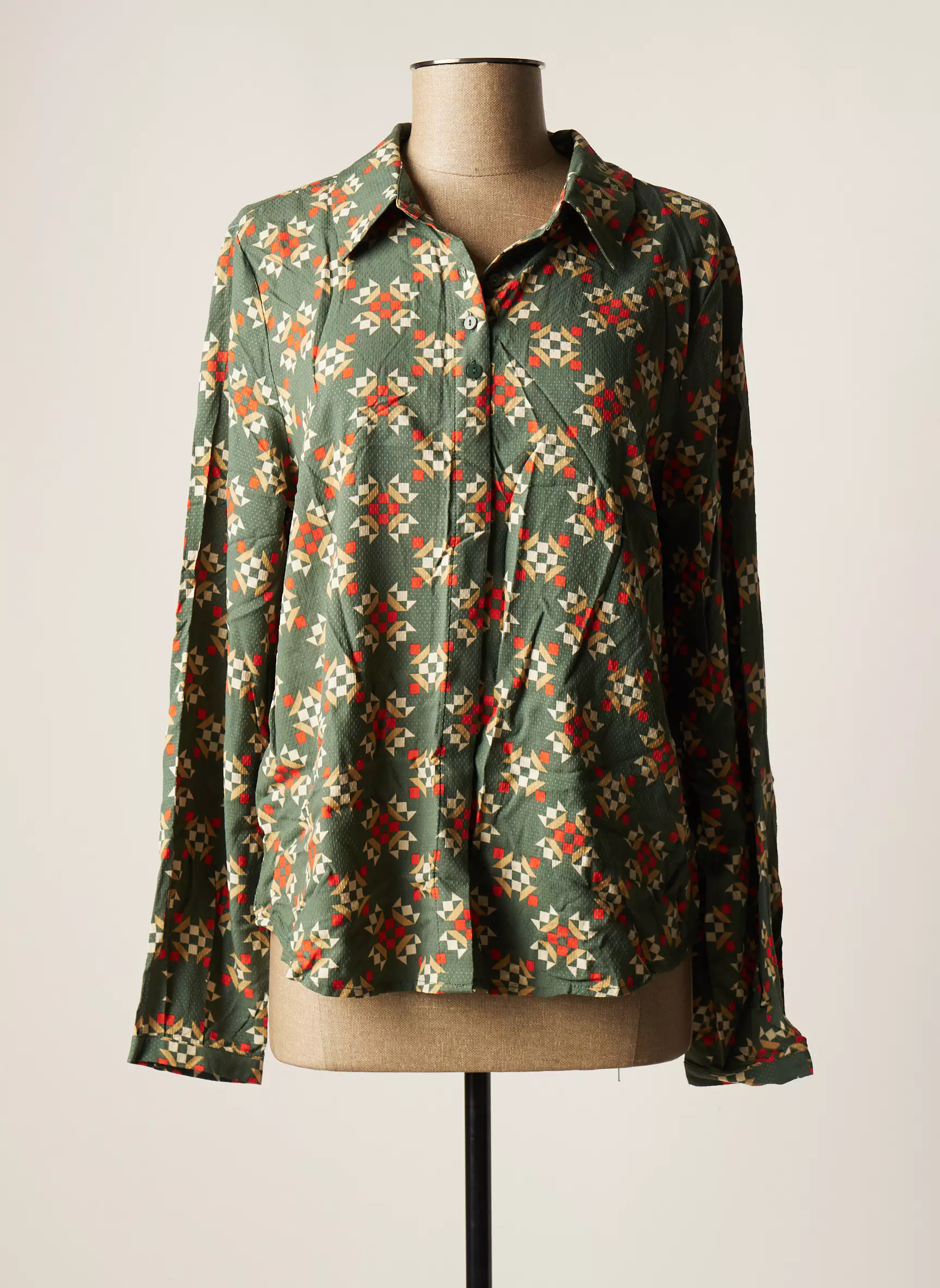 Vila Chemisiers Femme couleur vert