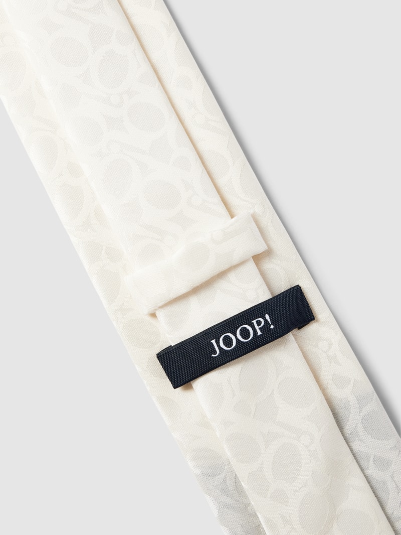 Krawatte mit Allover-Muster in offwhite