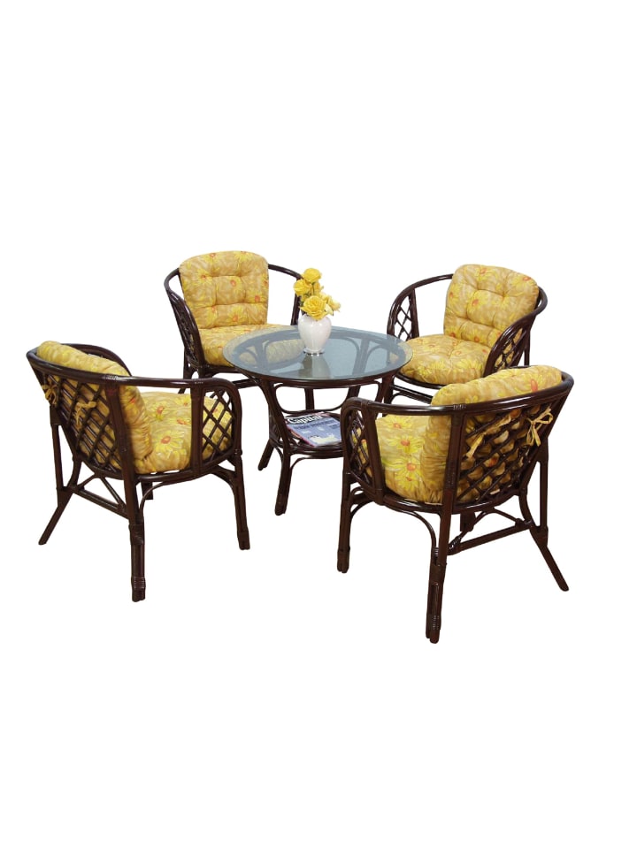 möbel-direkt 9tlg. Rattansitzgruppe Regina I in braun günstig kaufen 1 Stück
