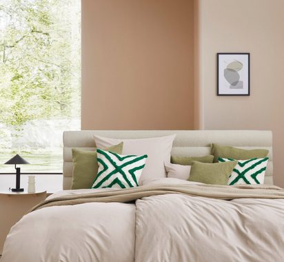 Bettwäsche Anisa in Gr. 135x200 oder 155x220 cm, LeGer Home by Lena Gercke, Renforcé, 2 teilig, Bettwäsche aus Baumwolle, unifarbene Bettwäsche mit Reißverschluss