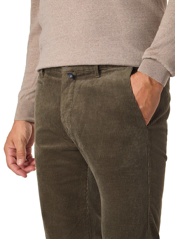 Pierre Cardin, Hose, Regular Fit, Cord, oliv
