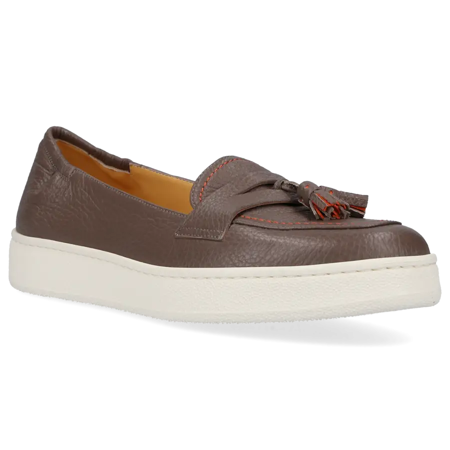 Truman's - Slip Ons 9701 Kalbsleder - grau