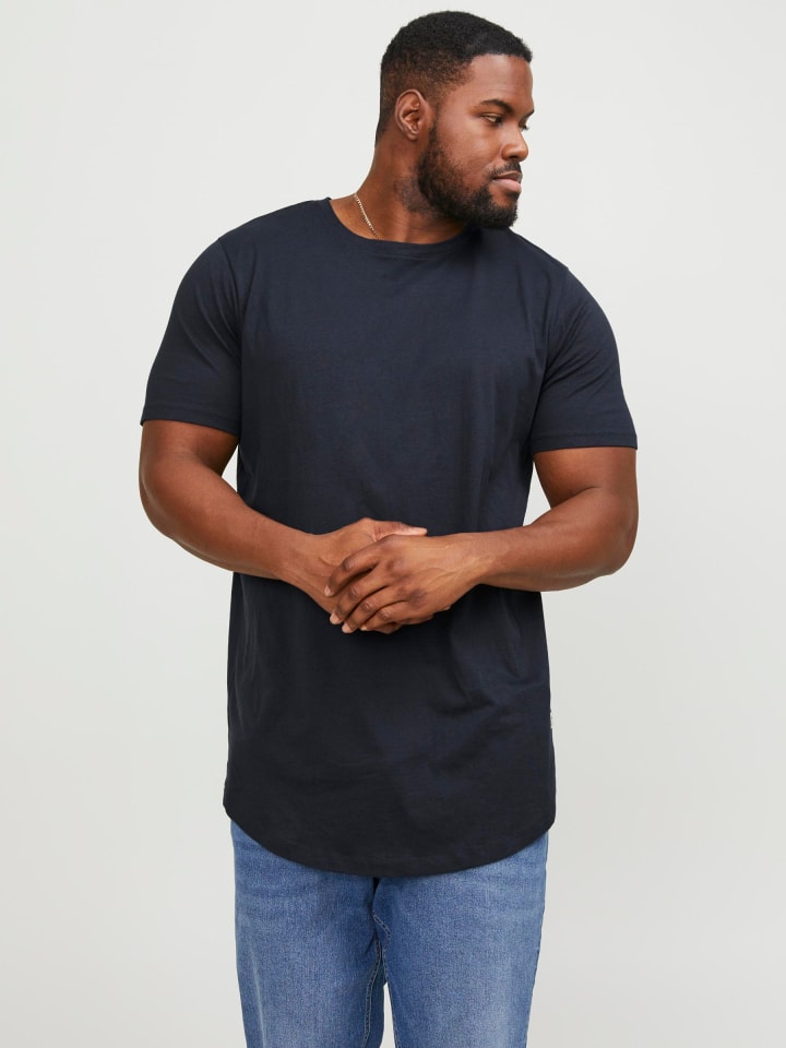 JACK & JONES PLUS T-shirt in Navy Blazer günstig kaufen