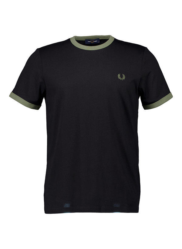 Fred Perry, T-Shirt, Baumwolle, schwarz