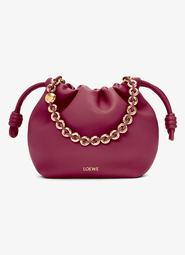 LOEWE Flamenco Mini sajūga soma no jēra ādas
