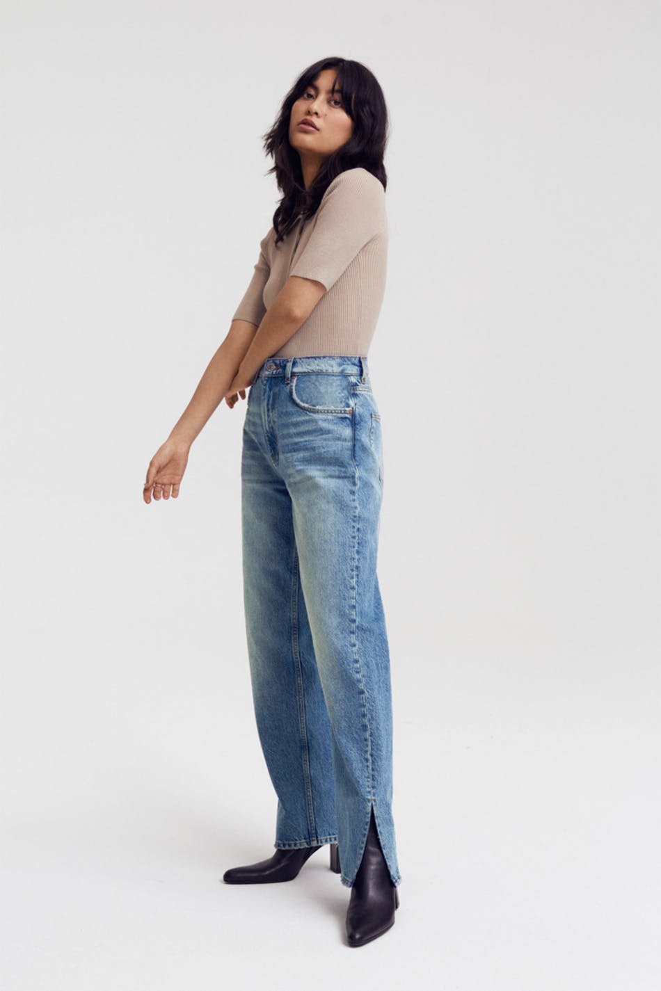 90s petite slit jeans