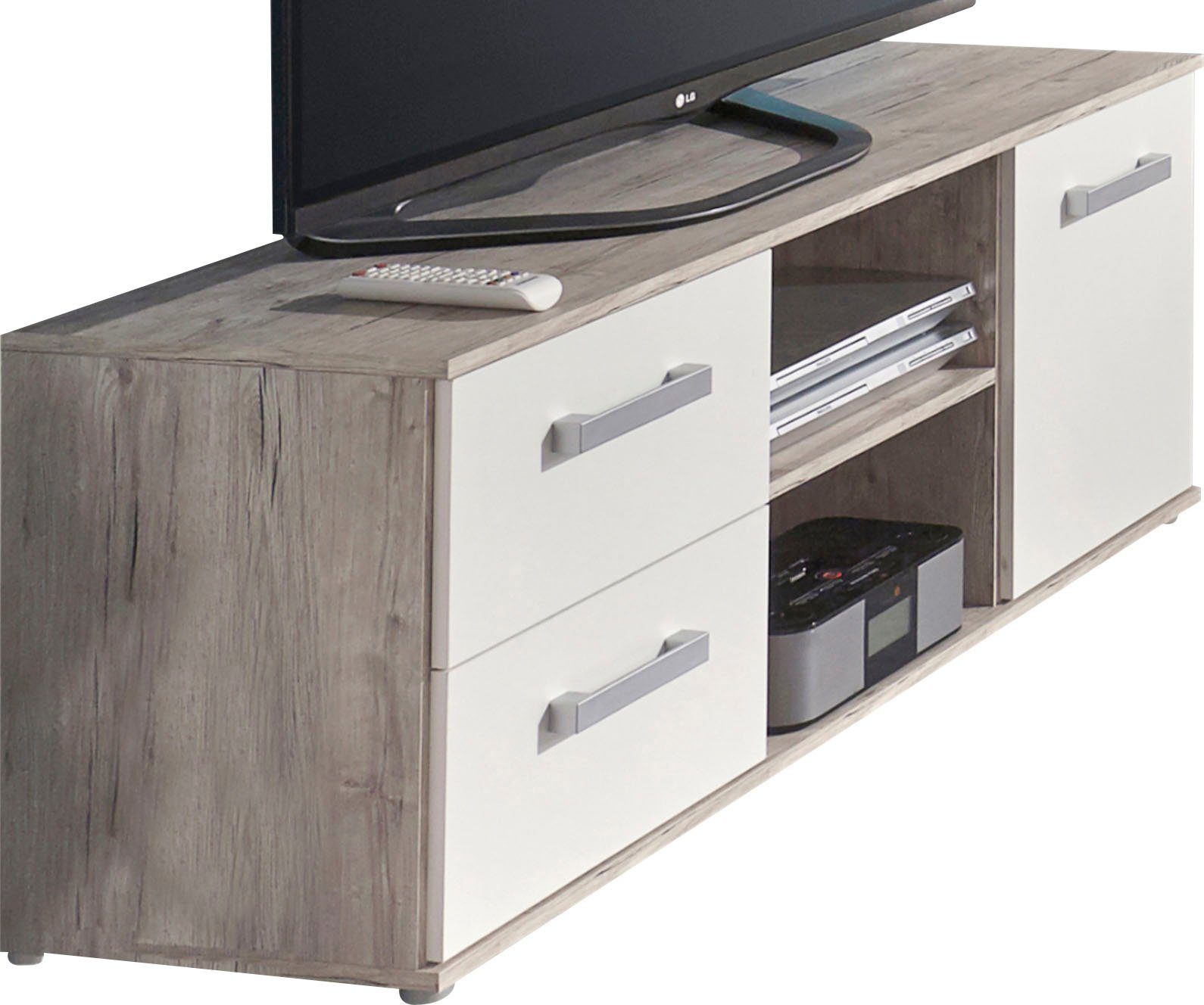 arthur berndt Jugendzimmer-Set Bente, Bestseller! Viel Stauraum, (Set, 5-St., Bett + 4 trg. Schrank + Schreibtisch + Standregal + Lowboard), komplettes Jugend- und Kinderzimmer, auch toll für kleinere Räume