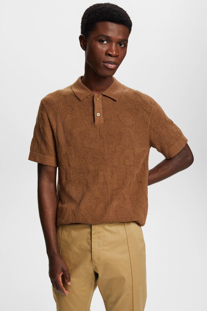 Poloshirt aus Bouclé