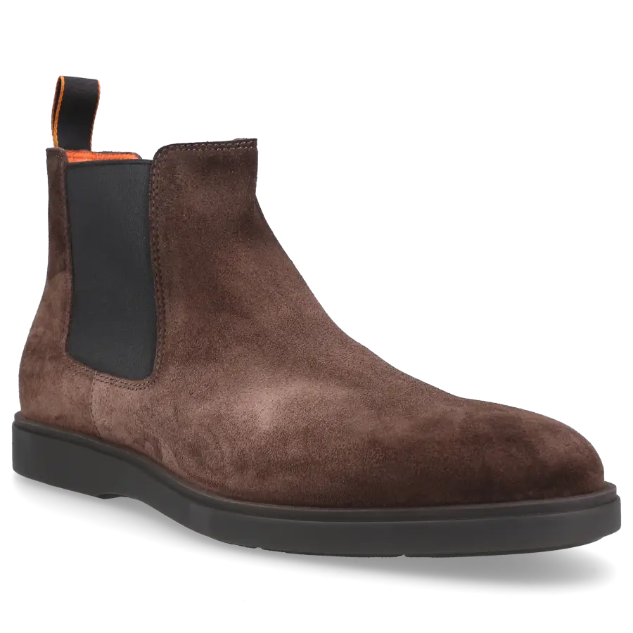 Santoni - Chelsea Boots 18588 Veloursleder - braun