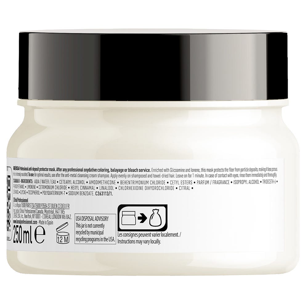 L'Oréal Professionnel Paris Serie Expert Metal DX Maske, für coloriertes und geschädigtes Haar, langanhaltende Farben & Glanz 250 ml