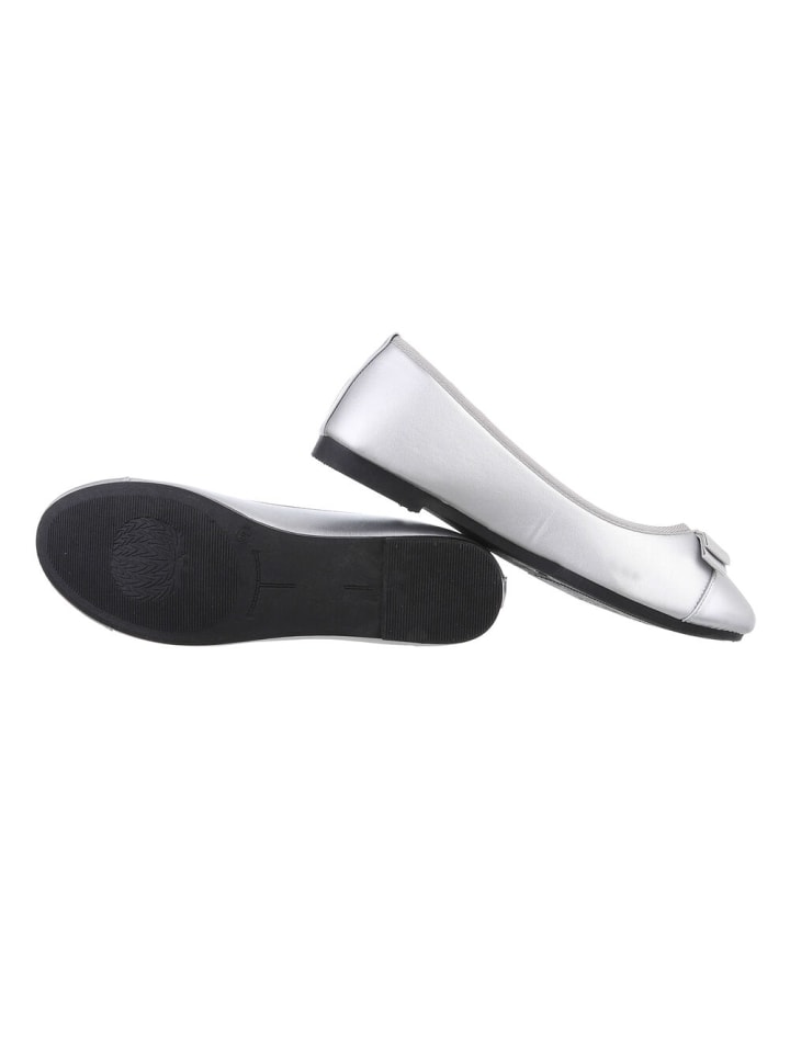 Ital-Design Ballerina in Silber günstig kaufen