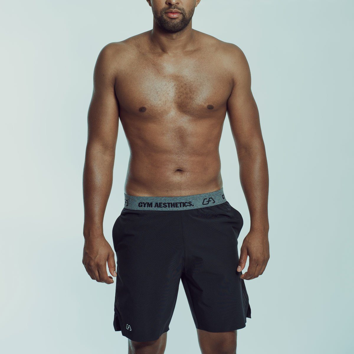 GYM AESTHETICS Funktionsshorts Funktions-Sporthose Intensity für Herren Elasthananteil, Atmungsaktiv