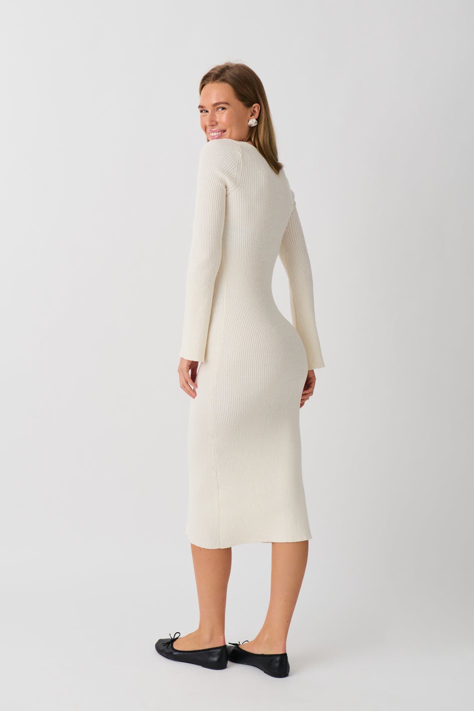 Knitted midi dress