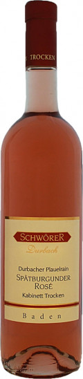 2022 Durbacher Plauelrain Spätburgunder Roséwein Kabinett trocken - Weinhaus Schwörer