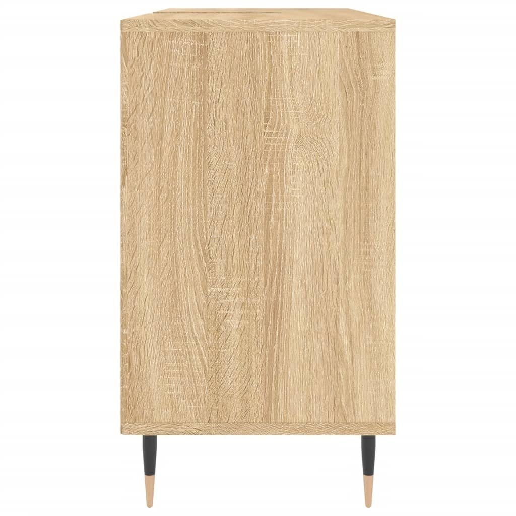 vidaXL Badezimmerspiegelschrank Badschrank Sonoma-Eiche 80x33x60 cm Holzwerkstoff (1-St)