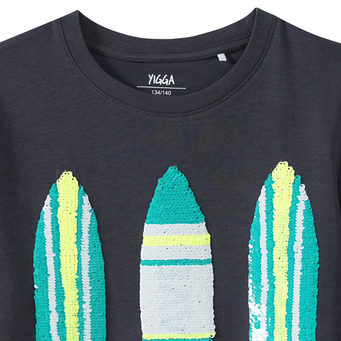 Jungen T-Shirt mit Wendepailletten