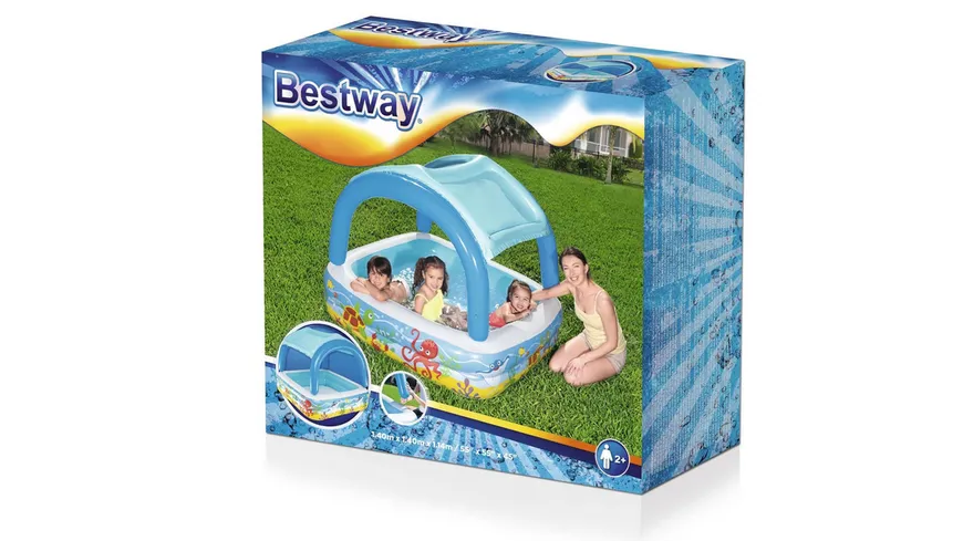 Bestway - Planschbecken „Pavillon“ 140 x 140 x 114 cm