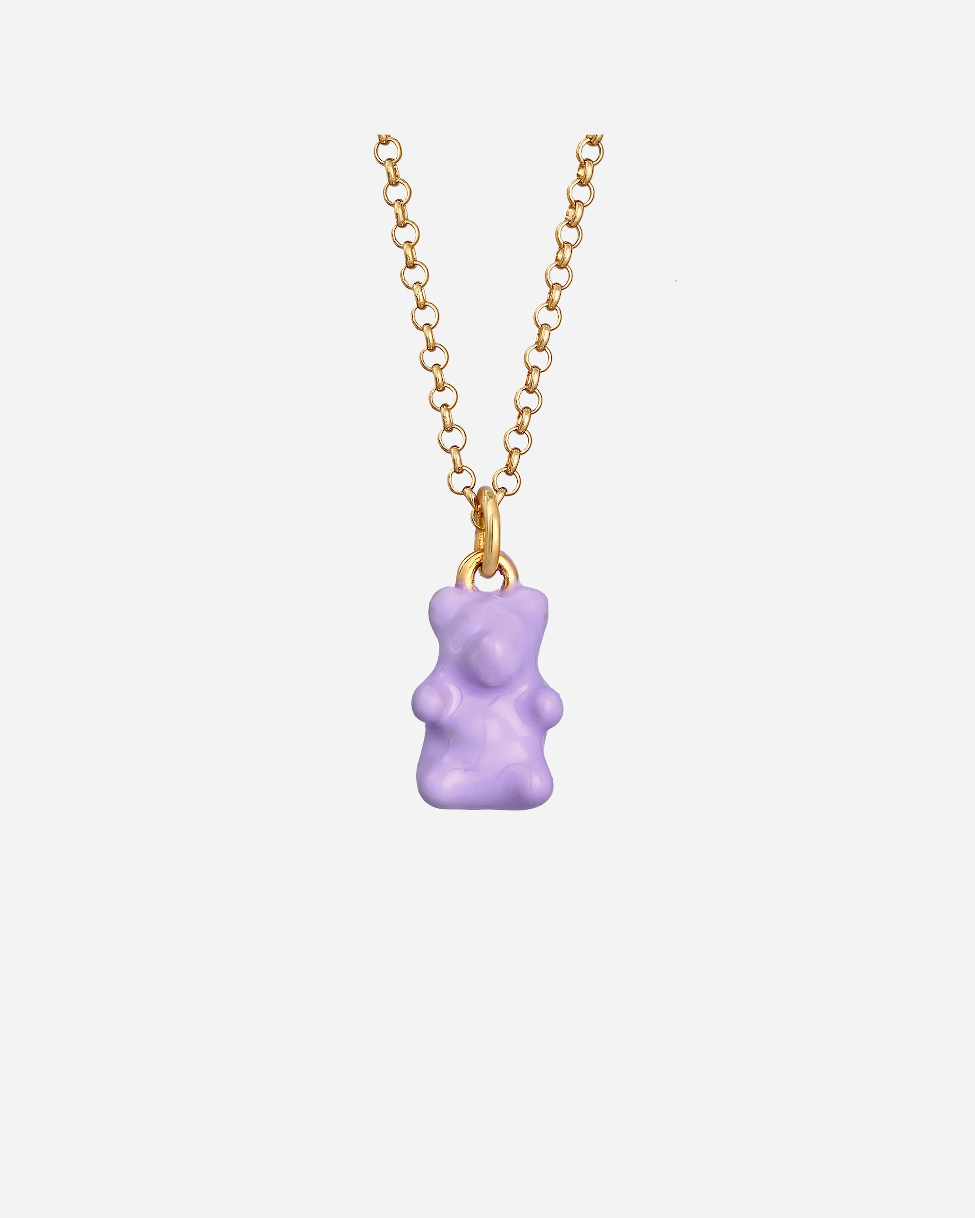Elli Women's Trendy Bear Pendant with Enamel in 925 Sterling Silver Gold Plated