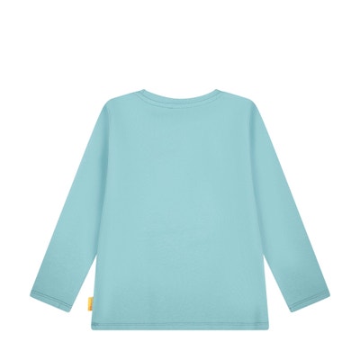 T-Shirt langarm, mittelblau für Jungs