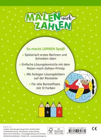 Malen nach Zahlen, 1. Kl.: Rechnen und Schreiben