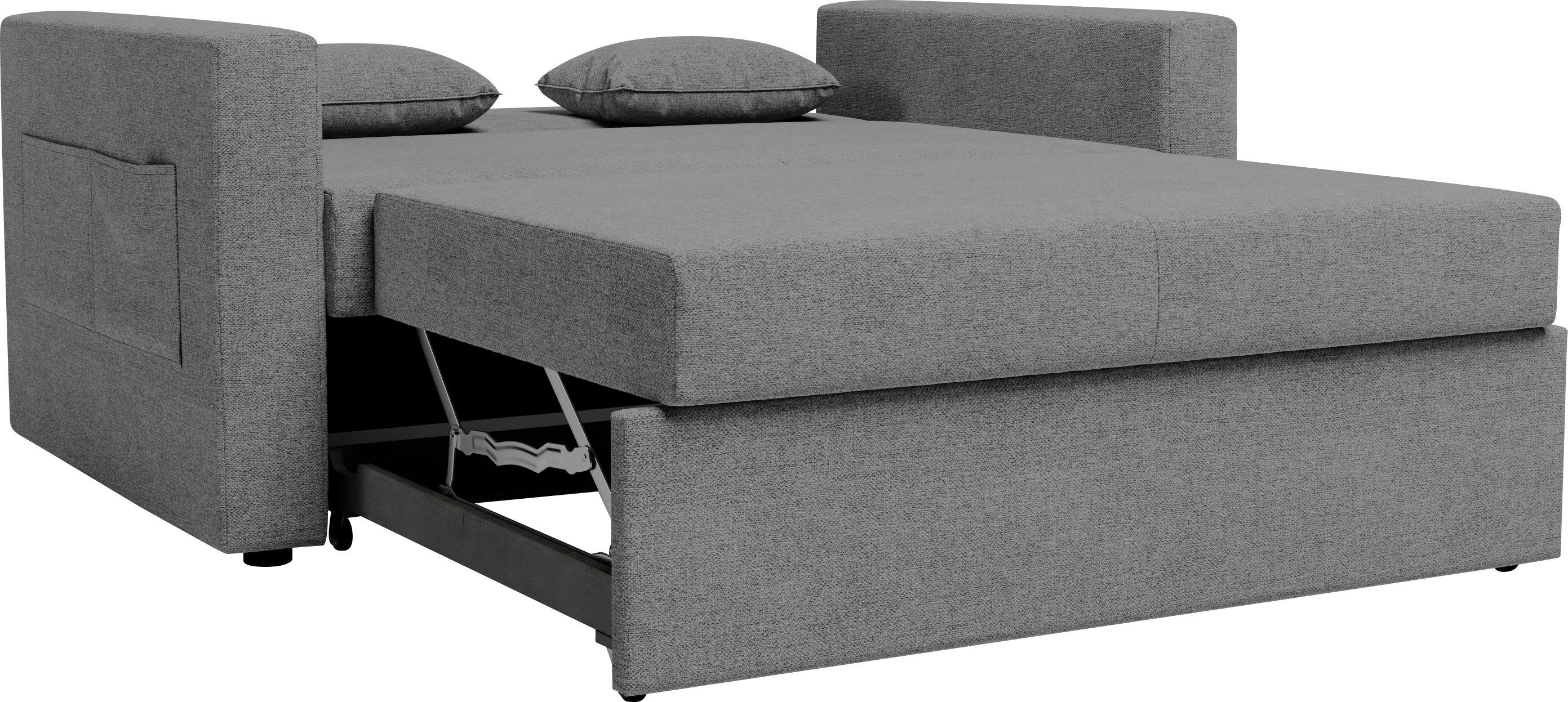 INOSIGN Schlafsofa Ravena, kompaktes 2-Sitzer Sofa, mit Bettfunktion