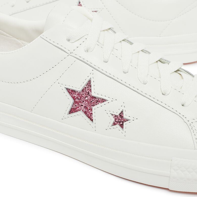 Converse x Turnstile One Star Pro Ox White/Pink/White