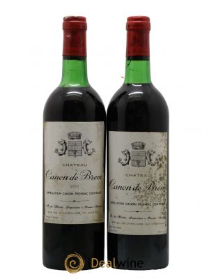 Canon-Fronsac Canon de Brem 1975 - Lot de 2 Bouteilles