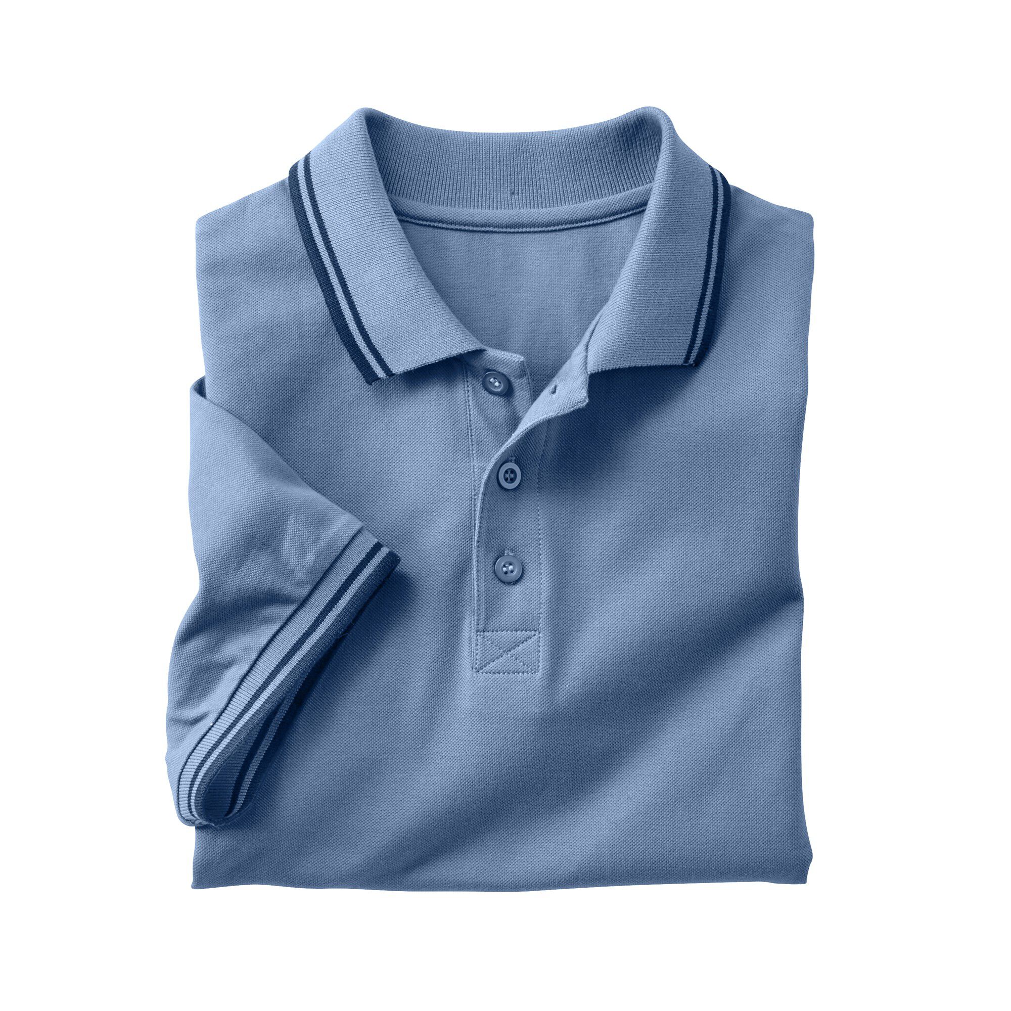 Polo uni maille piquée manches courtes