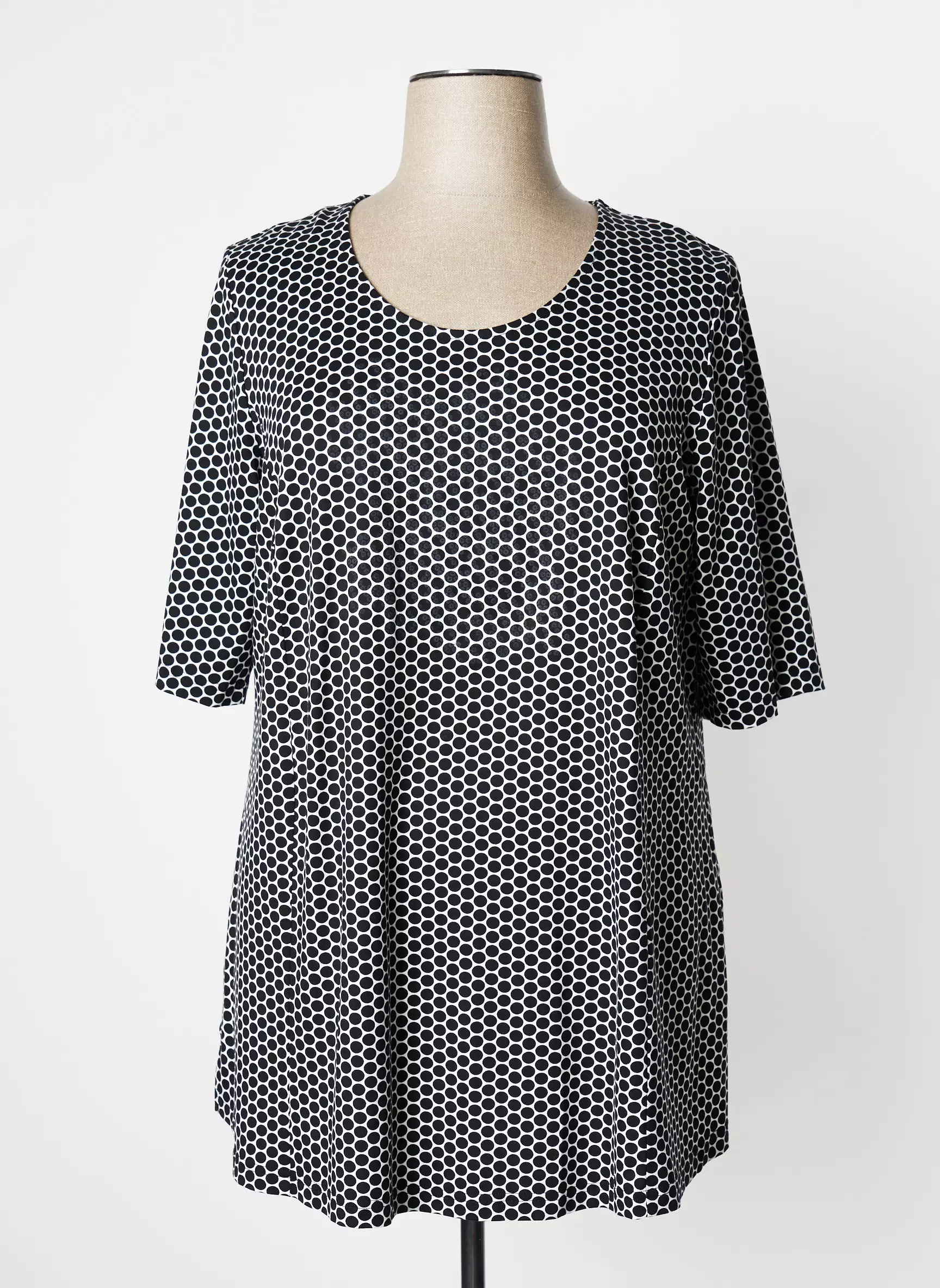 Sempre Piu Tuniquemanchecourte Femme couleur noir